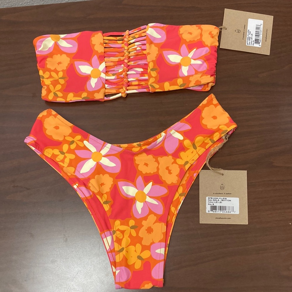 NWT Stone Fox Swim Women’s Bikini LeiLei Size S